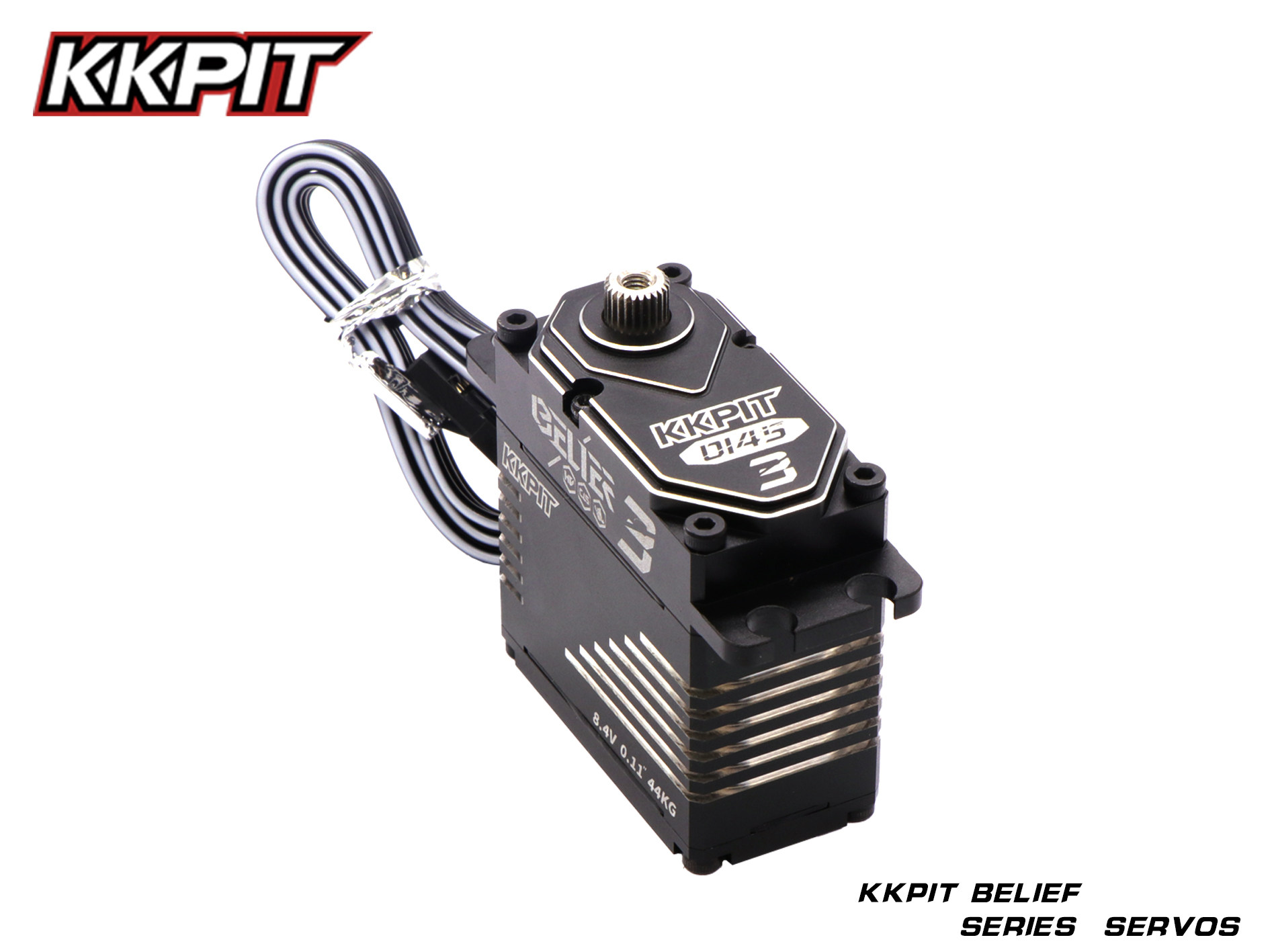 KKPIT-BELIEF FAITH 시리즈-NO. 3 서보 0145-RC 알루미늄 합금 고토크 톱니 방수 서보