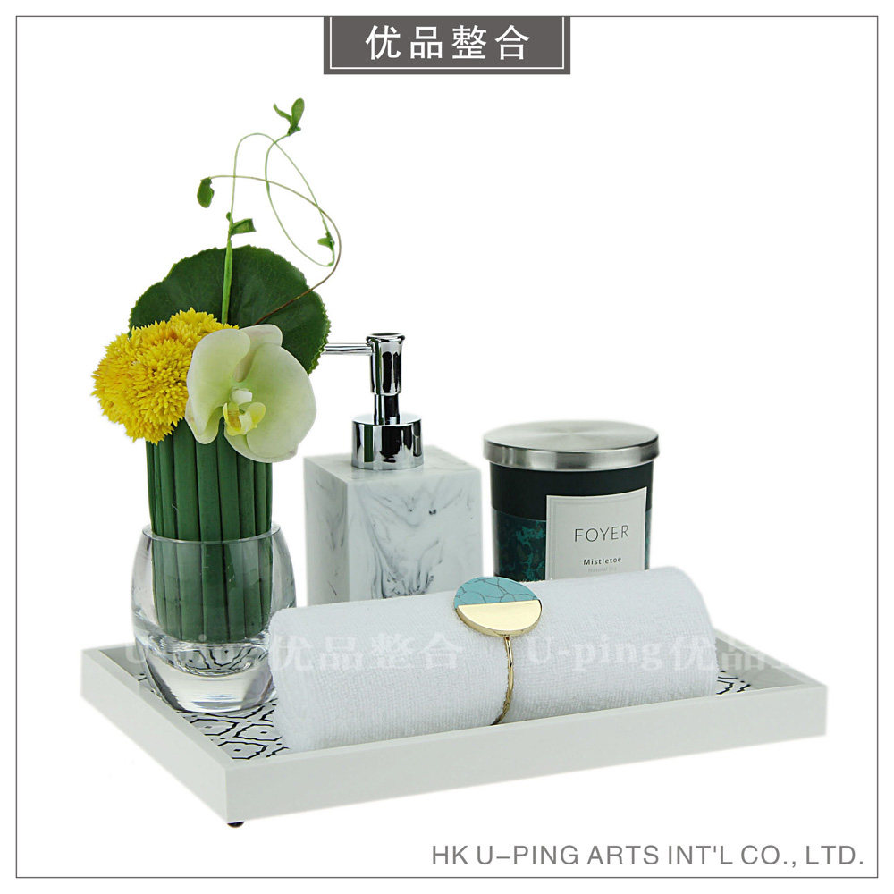 简约现代样板房家居洗漱用品卫生间托盘花艺创意装饰摆件ZH957|ruв категории Домашний быт, украшения - от Buy2taobao.com для оказания профессиональной услуги покупки агента Taobao