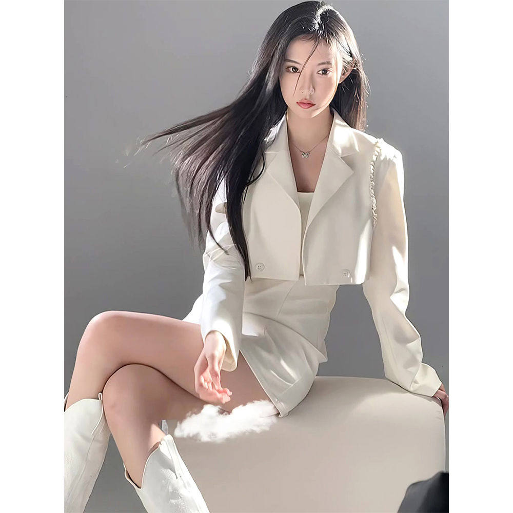 春装女款2026年新款御姐轻熟风西装套装女小洋装两件套裙子