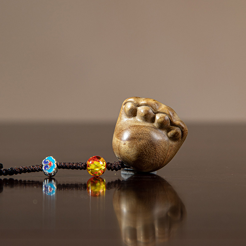 稀雀 金丝楠小虎爪小猫爪挂件