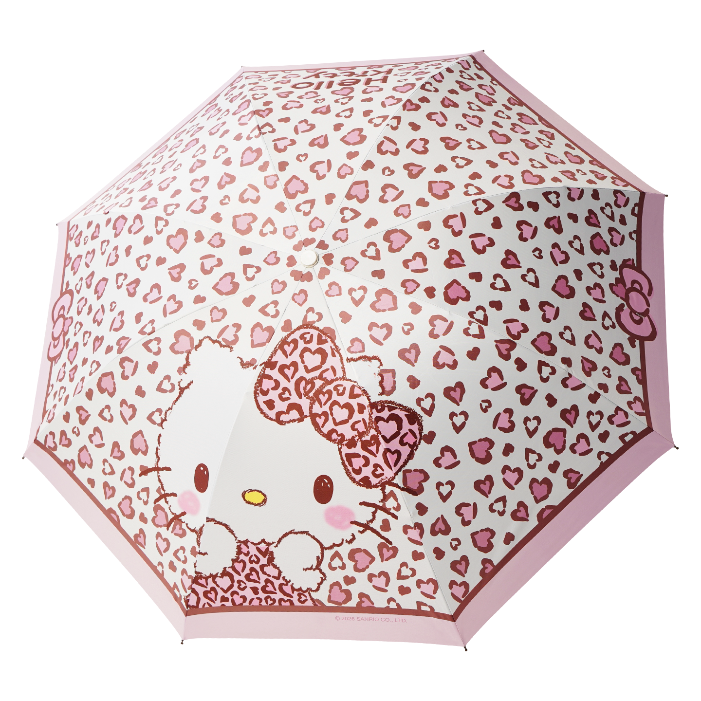 凯蒂猫豹纹防晒晴雨两用伞