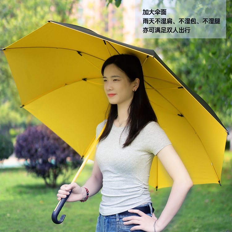 半自动长柄伞高尔夫伞晴雨两用学生耐用黑胶防晒双人大伞