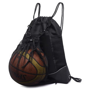 可定制篮球双肩包大容量户外运动包旅行包骑行包头盔包隐藏式 网袋
