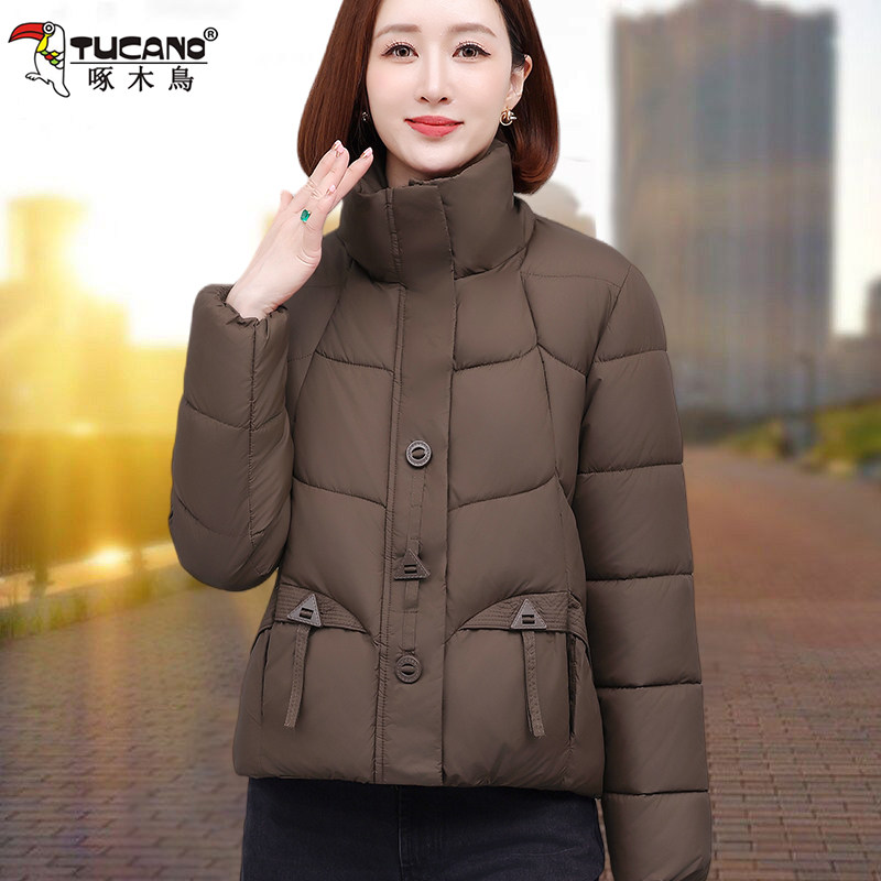 啄木鸟短款棉服女2025新款冬季加厚保暖羽绒棉衣女外套妈妈女棉袄,女装/女士精品,棉衣/棉服,淘宝优惠券,粉丝福利购,淘宝优惠卷