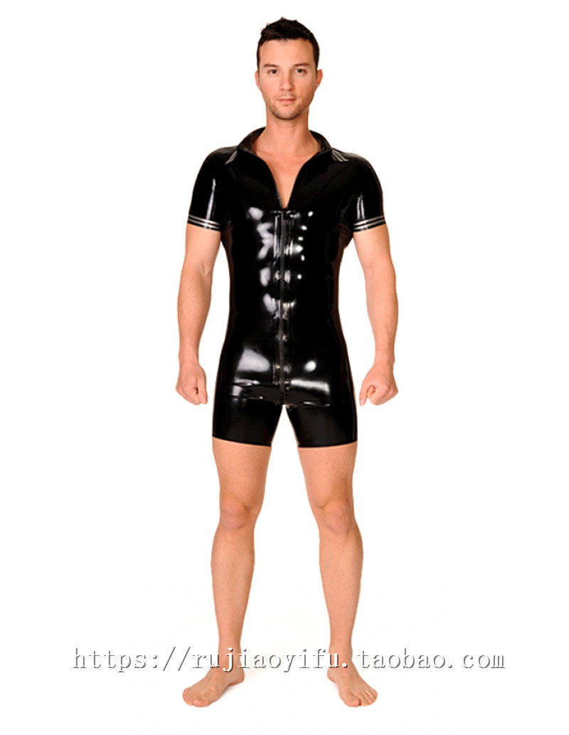 Latex catsuit纯天塑身连体衣