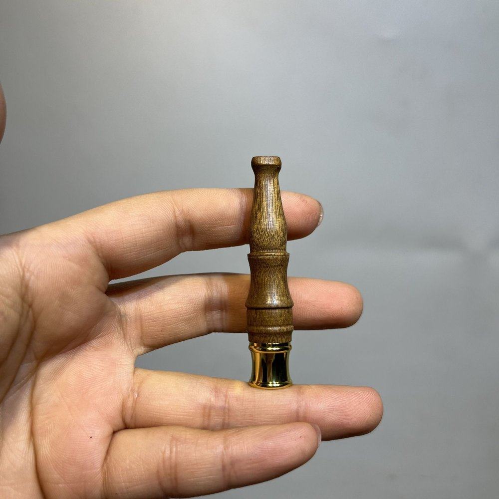 6厘米短小精致小花瓶非洲紫檀木过滤烟嘴粗中细三用迷你便携男士