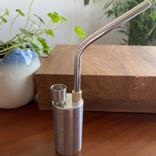 不锈钢水烟壶全钢粗烟烟丝两用型手握式男士便携水过滤烟斗男士