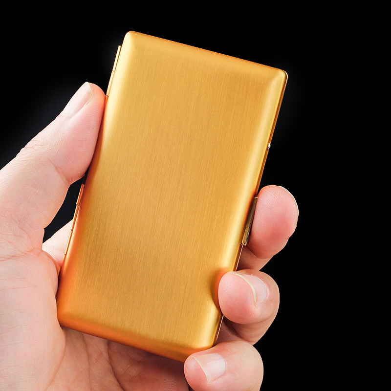 正品贵派超薄细支20支装烟盒加长款便携式烟夹男女士金属收纳盒