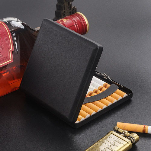 金属铁夹磨砂烟盒便捷防压