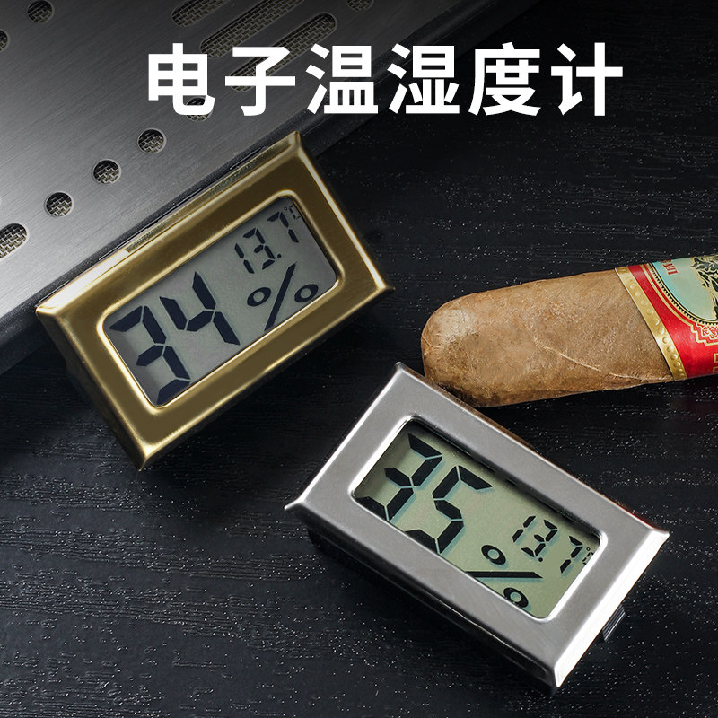 电子温湿度计嵌入式雪茄柜仪表图片