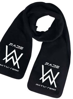 嘉豪围巾艾伦沃克alanwalker同款男女围脖保暖学生儿童洋气围巾潮