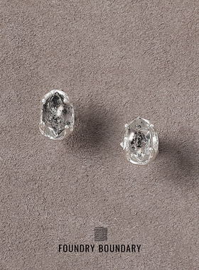FOUNDRY BOUNDARY设计师品牌纯银闪灵耳钉
