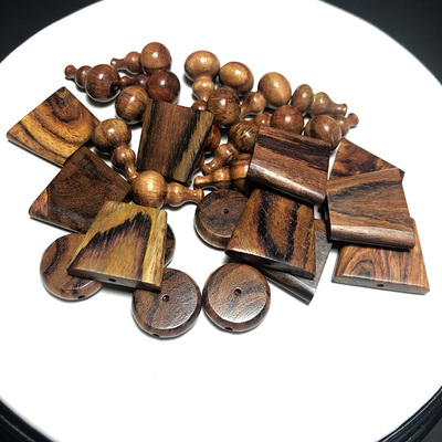 黄花梨新古典风佛塔水滴型弟子珠