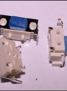 一元10个 3*6*3.5侧按蓝色硅胶支架 侧按开关 贴片开关 轻触开关