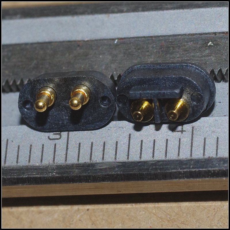 触点双针弹性镀金头电池