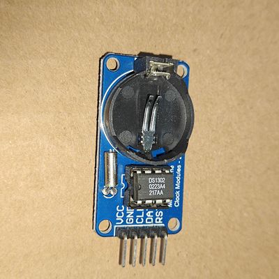 DIY DS1302实时时钟模块带电池CR2032掉电走时DS1302模块