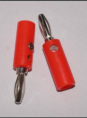 1元2个 红色的香蕉插头