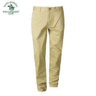 圣大保罗秋冬季男士纯棉微弹休闲裤子修身版男款红色蓝色长裤