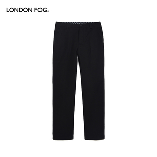 伦敦雾秋冬季男士商务休闲裤子纯棉弹力厚款宽松长裤中年合身男裤