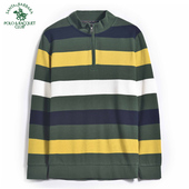 S.B.P.R.C T恤 立领拉链长袖 圣大保罗春秋新款 休闲修身