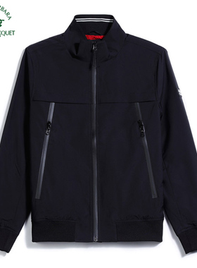 S.B.P.R.C/圣大保罗春秋季新款立领夹克单外套男装黑色