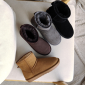 雪地靴女短筒2025冬百搭学生雪地棉加厚大码 情侣平跟防滑保暖棉鞋