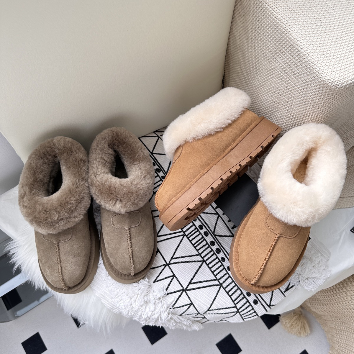 增高3.5厘米塔茨特全羊毛一脚蹬