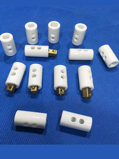 分流板发热管热流道方圆形绝缘陶瓷接头15*30氧化铝陶瓷接线盒柱