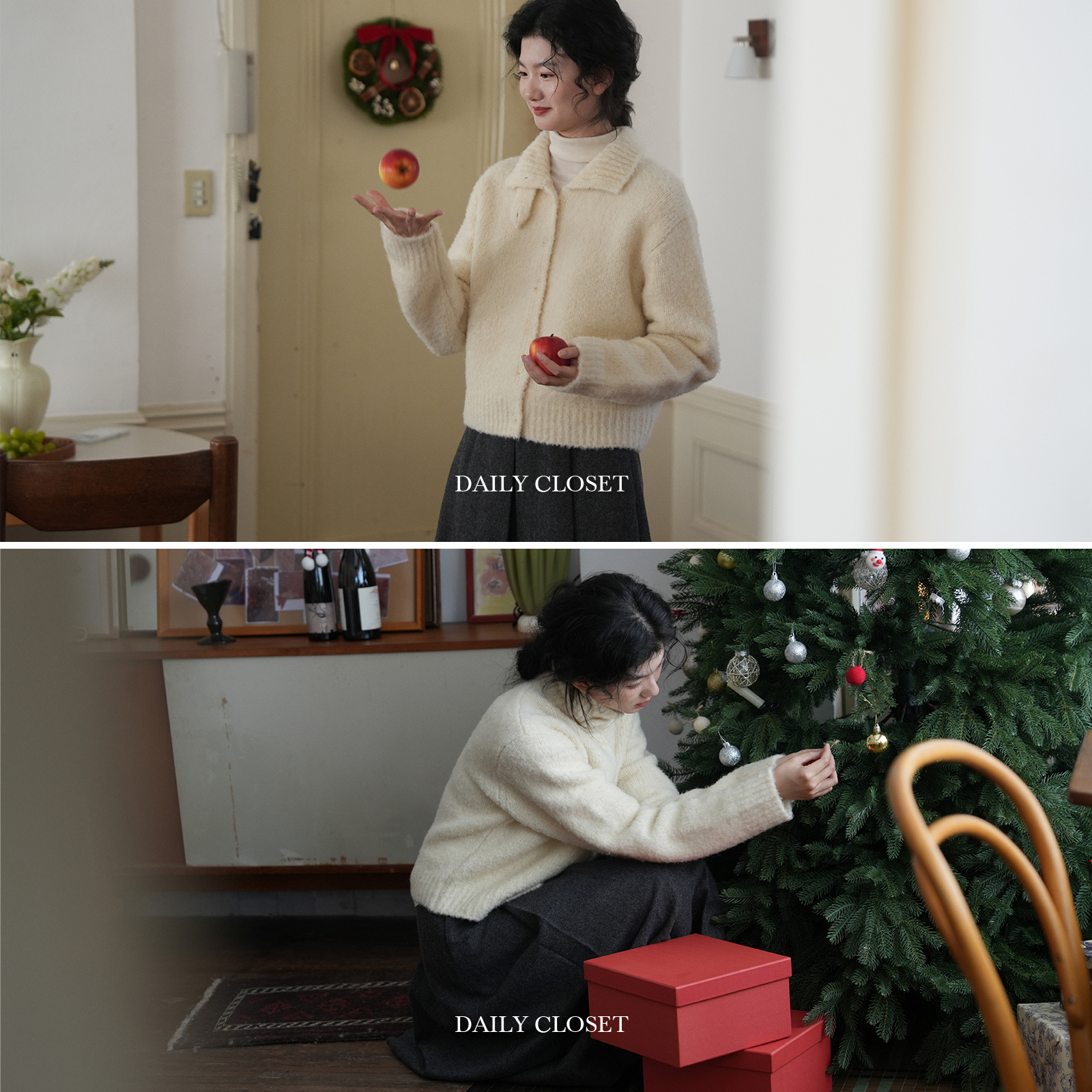 82%羊毛云朵毛衣开衫外套