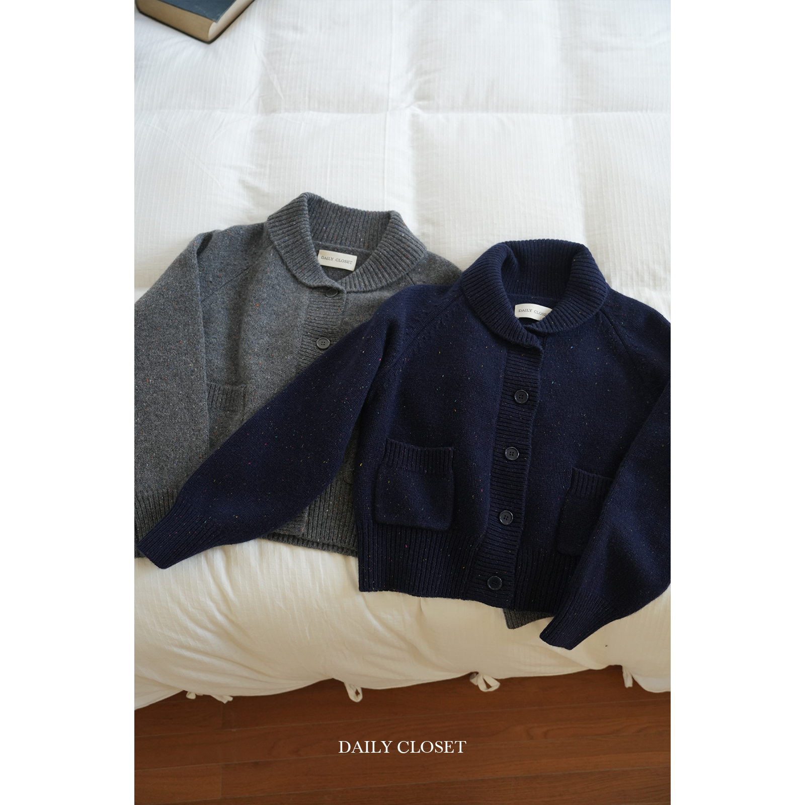 全羊毛青果领简约正肩针织毛衣