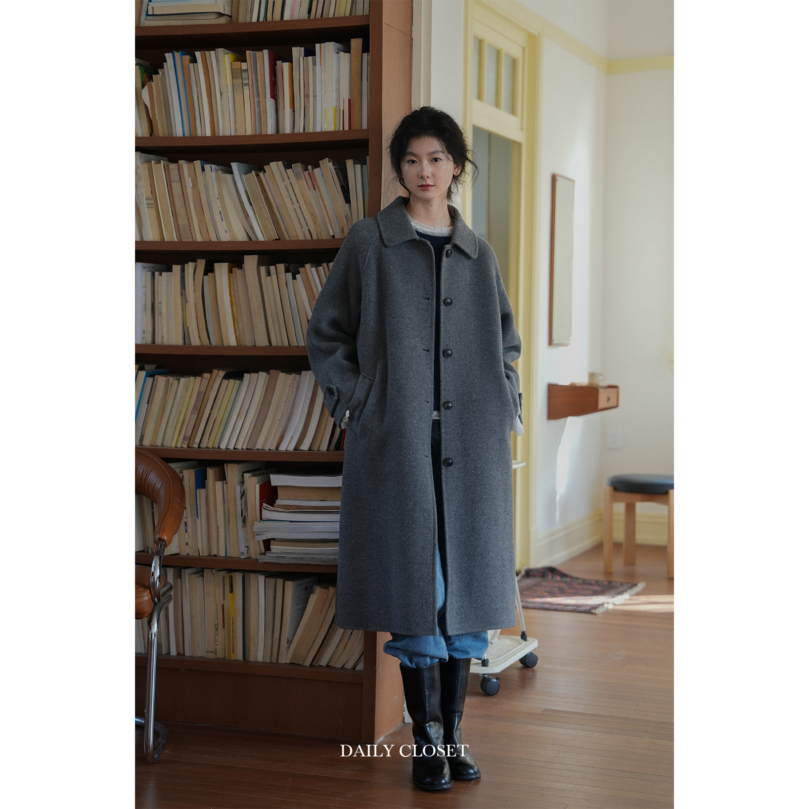 全羊毛毛呢外套DAILYCLOSET韩系