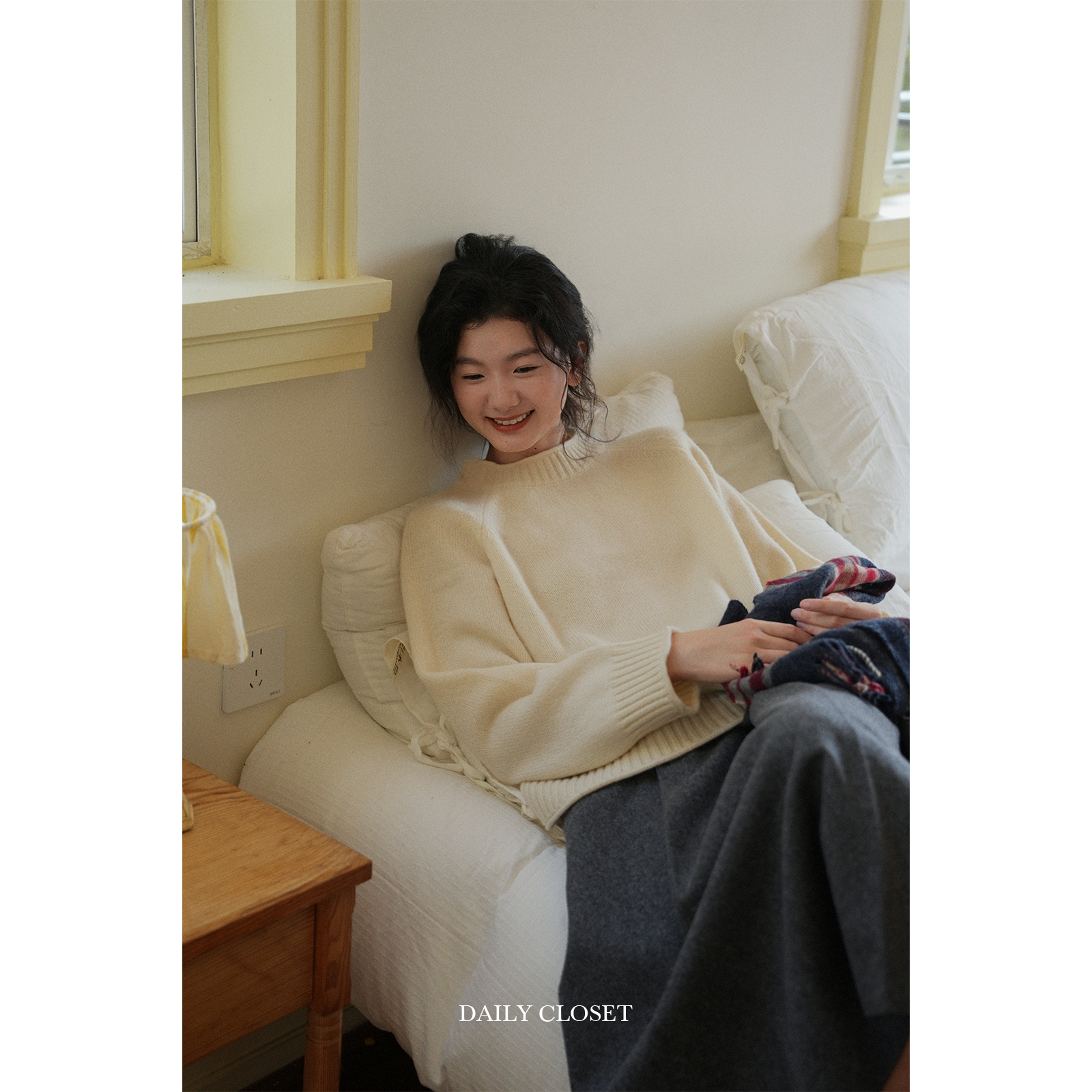 树莓塔纯新100%美利奴羊毛毛衣