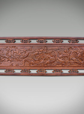 东阳木雕挂件壁挂浮雕挂屏香樟木雕画新中式仿古装饰客厅玄关背景