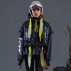 exciTING THIẾT KẾ gia đình cắm trại áo khoác composite in màu phù hợp với áo khoác thể thao nhìn đêm áo phao nam cao cấp