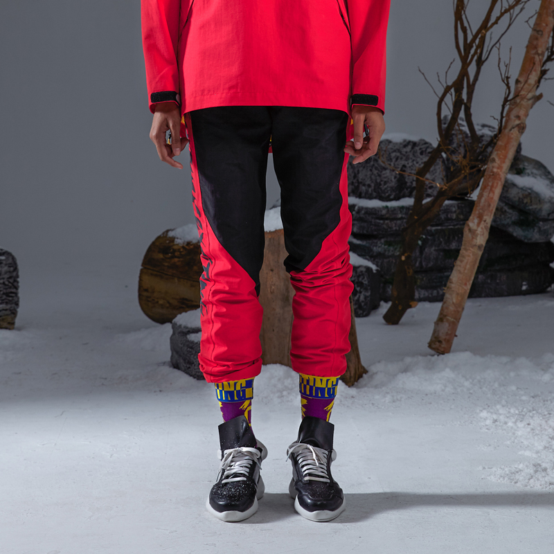 反光户外登山防水冲锋裤女裤防风