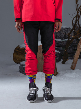 exciTING激动派户外冲锋裤女登山裤防风防水反光款滑雪裤越野露营