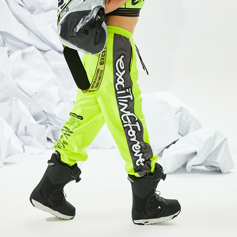 激动派滑雪防风防水运动长裤