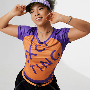 圆领 跑步短袖 exciTING激动派运动速干T恤女款 超轻高弹力透气薄款