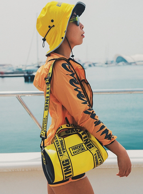 exciTING激动派小圆筒包男女单肩斜挎新款mini手提运动休闲防水包