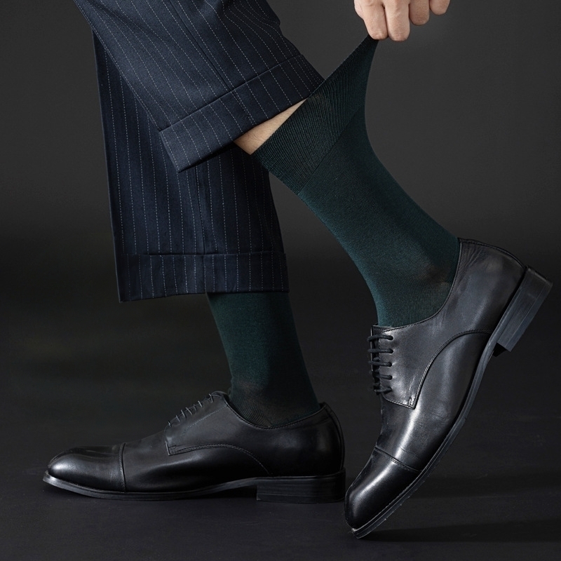 绅士长筒袜加长英伦风桑蚕丝男袜