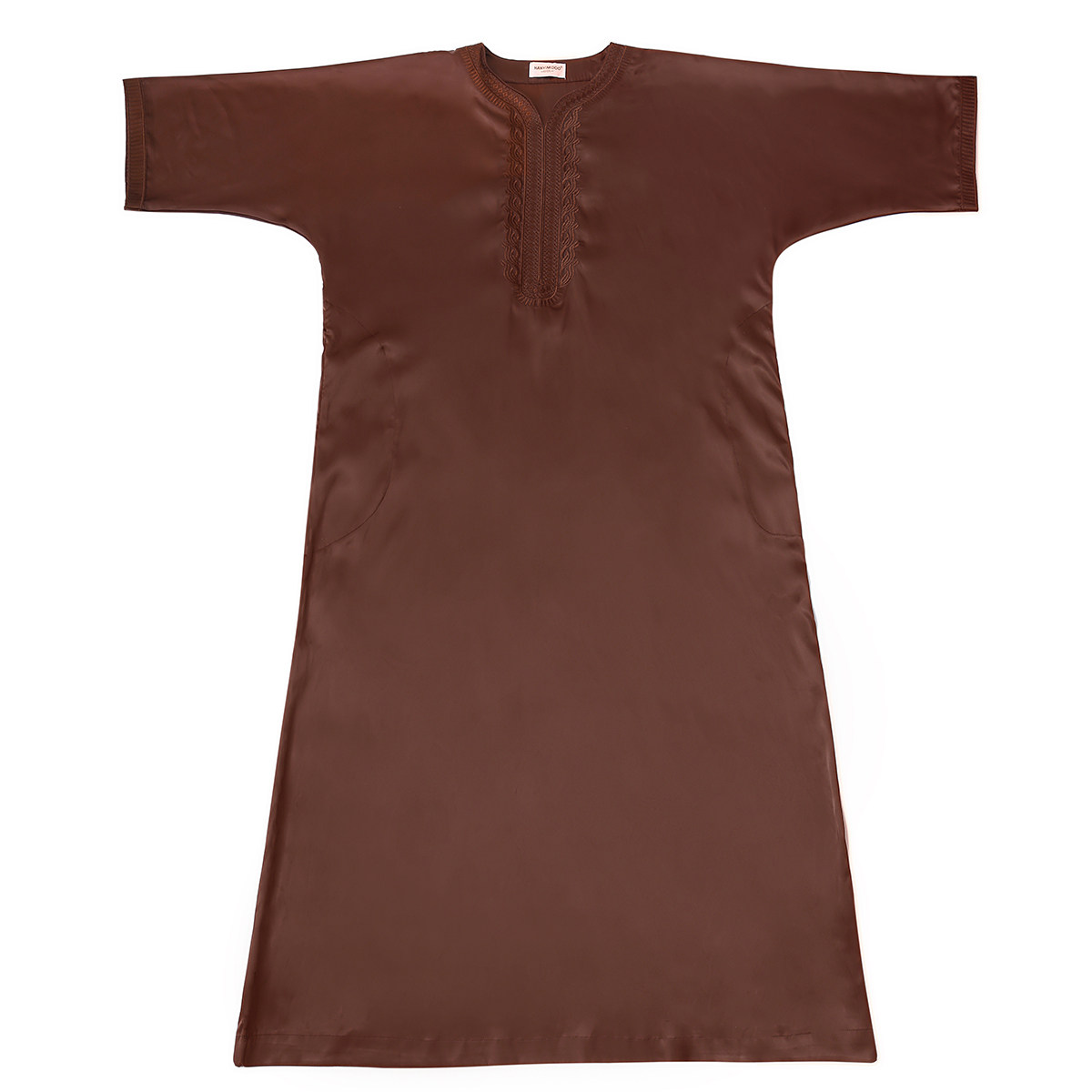 MIDDLE EASTERN ARAB DUBAI HUI NATIONAL COSTUME SATIN MIDDLE SLEEVE EMBROIDERY MENS MENS ROBE TH827