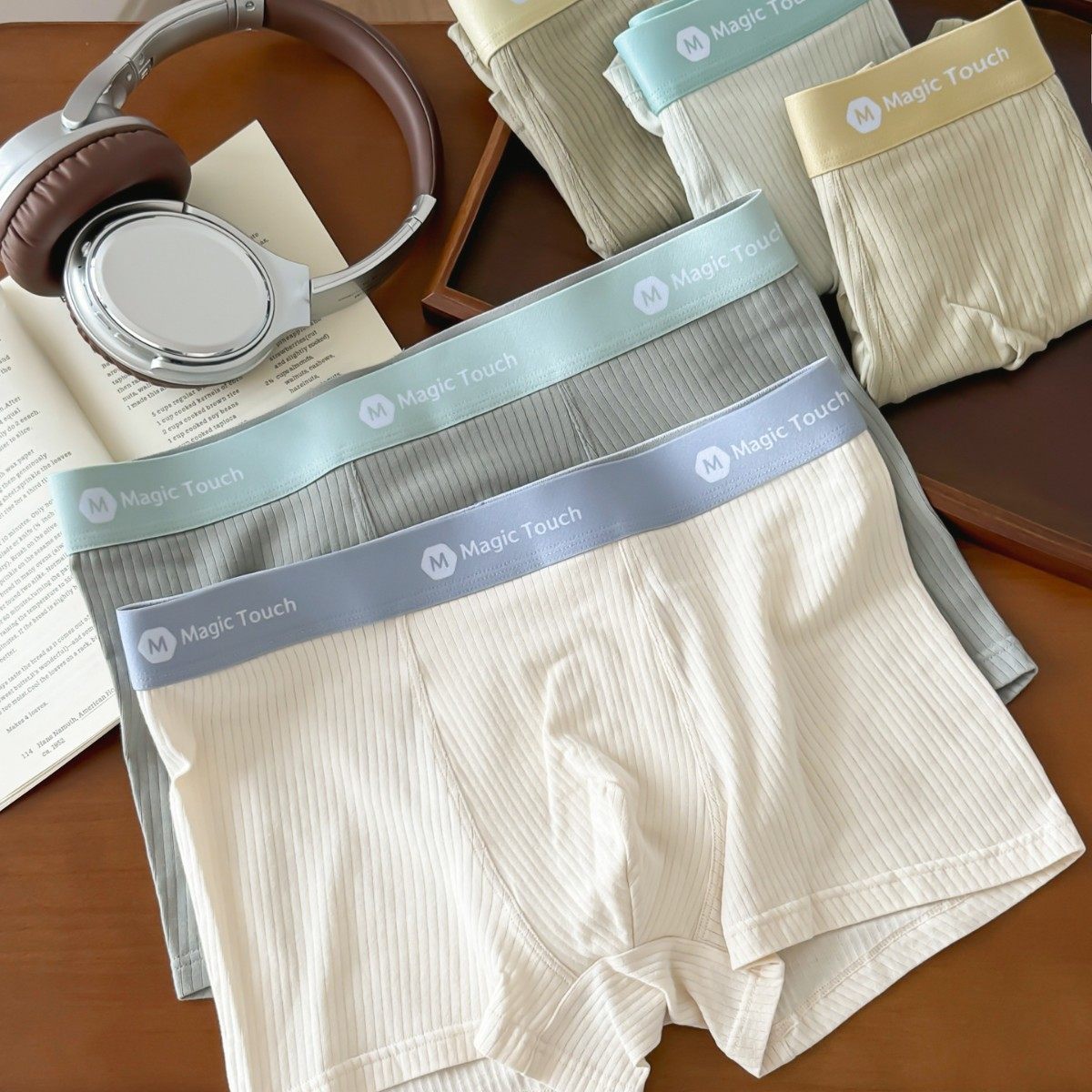 糯谜~少年感抽针男士内裤A类棉舒适亲肤平角裤大U凸空间10A纯棉裆,女士内衣/男士内衣/家居服,男平角内裤,淘宝优惠券,粉丝福利购,淘宝优惠卷