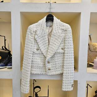 Michaa 小翻领粗花呢外套 奥特莱斯代购