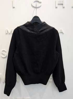 Michaa 奥特莱斯代购 爆款半高领网纱针织衫