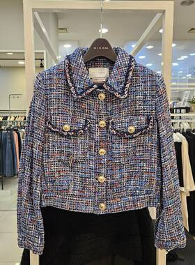 Michaa 奥特莱斯代购 粗花呢短外套