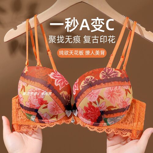伊丝艾拉050 AB厚杯聚拢软钢圈小胸双肩带文胸女士内衣 专柜正品