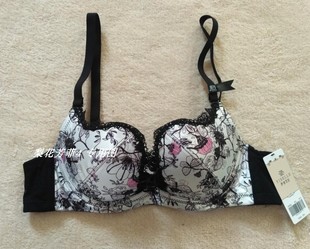 伊丝艾拉AB薄杯性感聚拢印花贝壳杯舒适文胸8460 专柜正品