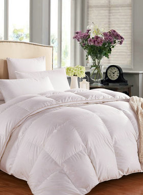 瑞士Hilton&Resorts五星酒店羽绒被95白鹅绒冬被芯二合一子母春秋