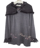 山羊绒衫 粉红玛丽 女标齐 玫瑰传说 冬圆领绣花中长款 Rose Story