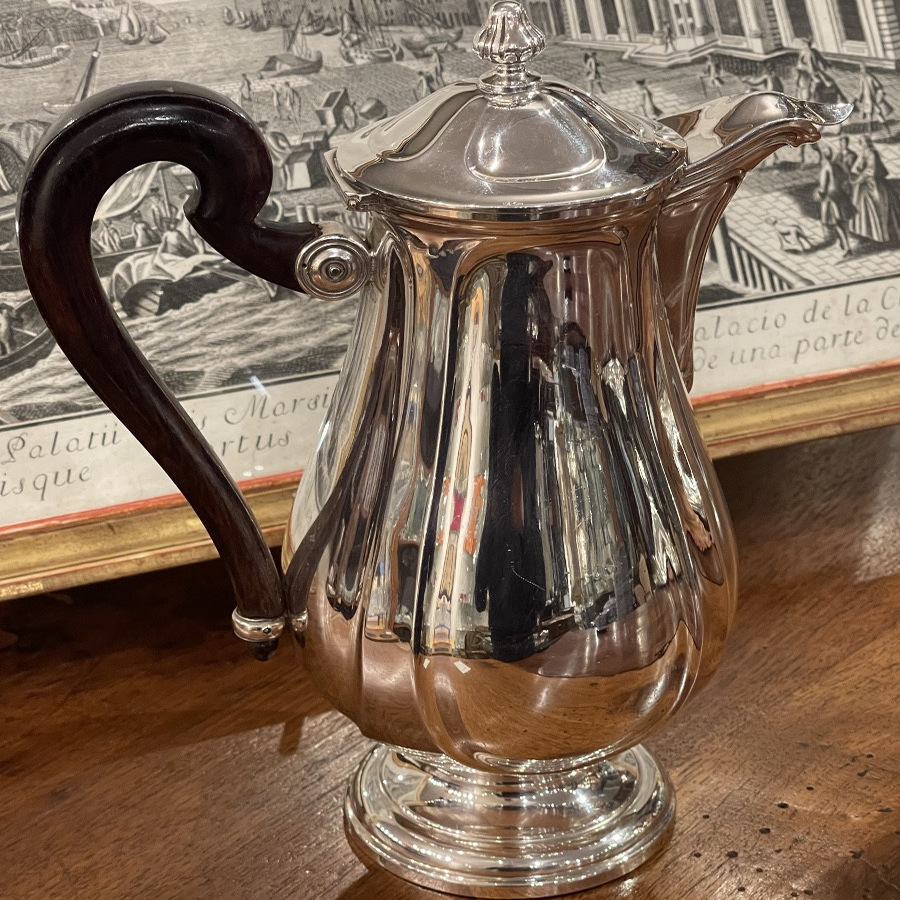 法国大银匠古董纯银大咖啡壶
